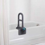 Medline Deluxe Plastic Tub Grab Bar - 250lb Capacity