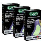 CURAD IRONMAN Antibacterial Bandages - Extra Large Pack