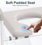 Adjustable Toilet Seat Riser for Seniors and Pregnant