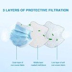 2000 PCS Bulk Blue Face Masks (40 Packs, 50pcs/Pack), Non Woven Thick 3-Layers Breathable Facial Masks with Adjustable Earloop, Mouth and Nose Cover
