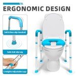 Gillion Adjustable Raised Toilet Seat with Handles