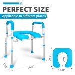 Gillion Adjustable Raised Toilet Seat with Handles