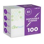 Care Touch 3mL Syringe with Luer Slip Tip, 100 Pack