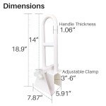 Adjustable Bathtub Safety Grab Bar for Seniors