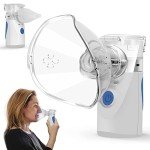 ASOMI Portable Nebulizer, Nebulizer Machine for Adults and Kids, Battery-Operated Nebulizer of Cool Mist, Ultrasonic Mesh Nebulizer for Breathing Problems, Used at Home, Office, Travel(Blue)