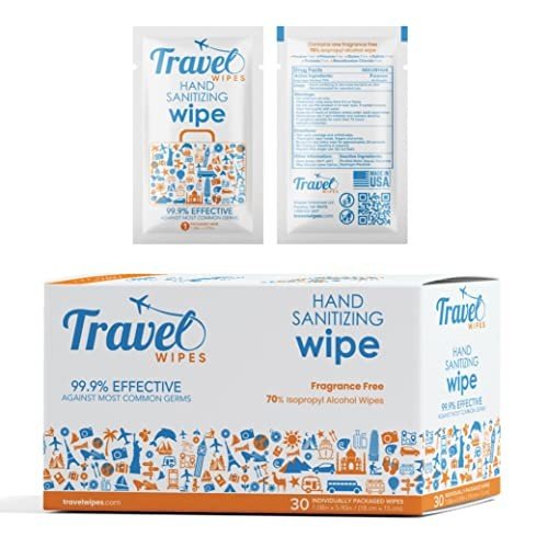 Individually Packed Hand Sanitizing Wipes - 30ct
