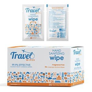 Individually Packed Hand Sanitizing Wipes - 30ct