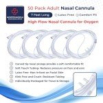 Curved Tip Nasal Cannula for Oxygen Therapy - 50 Pack