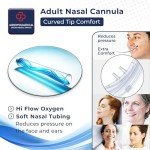 Curved Tip Nasal Cannula for Oxygen Therapy - 50 Pack