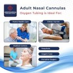 Curved Tip Nasal Cannula for Oxygen Therapy - 50 Pack