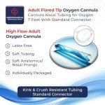 Curved Tip Nasal Cannula for Oxygen Therapy - 50 Pack