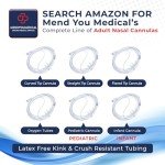 Curved Tip Nasal Cannula for Oxygen Therapy - 50 Pack