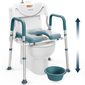 Adjustable Raised Toilet Seat with Handles