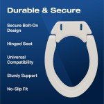 VMS Deluxe Hinged Raised Toilet Seat - 300 lbs Capacity