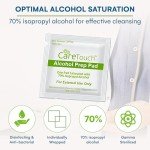 Individually Wrapped 70% Isopropyl Alcohol Wipes - 200 Count