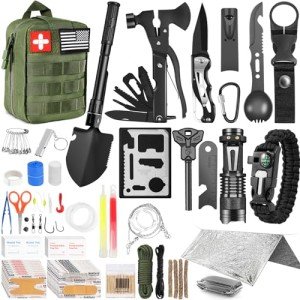 149-Piece Survival Gear First Aid Kit with Molle