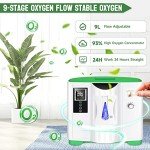 Oxygen Concentrator with Adjustable Tubing Accessories