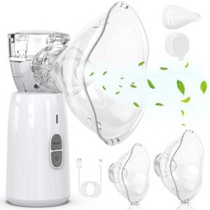 Portable Mesh Nebulizer with Masks and Mouthpiece