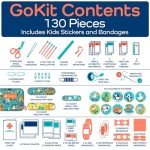 Kids Travel First Aid Kit – 130 Pieces