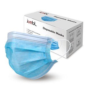 50 Pack Disposable 3-Ply Blue Face Masks