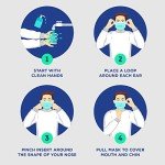 50 Pack Disposable 3-Ply Blue Face Masks