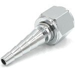 Metal Oxygen Tubing Swivel Nipple Connector, 1 Pack