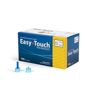 Easy Touch Insulin Pen Needles 31G, 100 Count