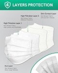 EcoGuard 4-Ply Disposable Face Masks – 50 Pack