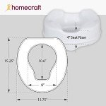 Sammons Preston Elevated Toilet Seat for Comfort