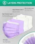 EcoGuard 4 Ply Disposable Face Masks - 50 Pack
