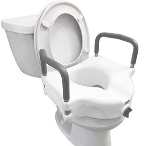 Carex Raised Toilet Seat with Arms - B31877