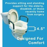 Carex Raised Toilet Seat with Arms - B31877