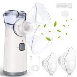 Portable Nebulizer - Nebulizer Machine for Adults and Kids Travel and Household Use, Handheld Mesh Nebulizer Spacer OTC Parts