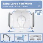 Toilet Seat Riser with Handles and Soft Cushion