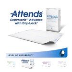 Attends Supersorb Advanced Disposable Underpads, 60ct