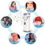 Portable Nebulizer - Nebulizer Machine for Adults and Kids Travel and Household Use, Handheld Mesh Nebulizer Spacer OTC Parts