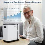 Home Oxygen Generator with Adjustable Flow and Display