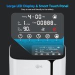 Home Oxygen Generator with Adjustable Flow and Display