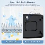 Home Oxygen Generator with Adjustable Flow and Display