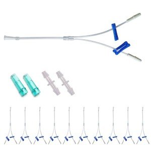 3-Way Oxygen Tubing Splitter with Connectors - 10 Pcs