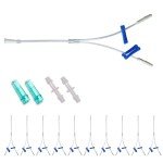 3-Way Oxygen Tubing Splitter with Connectors - 10 Pcs