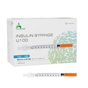 U-100 Insulin Syringes 31G 8mm (100 Pack)