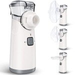 Portable Nebulizer - Nebulizer Machine for Adults and Kids Travel and Household Use, Handheld Mesh Nebulizer Spacer OTC Parts