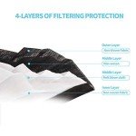 Black Disposable Face Masks for Adults - 50 Pack