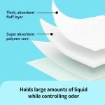 Super Absorbent Disposable Incontinence Underpads, 75 Count