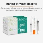 Care Touch Insulin Syringe, 31 Gauge, 100 Pack