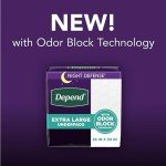 Depend XL Disposable Bed Pads for Adults, 48 Count