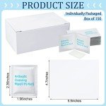 150 Pack Sterile Saline Wipes - Unscented Aftercare