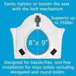 Carex E-Z Lock Raised Toilet Seat with Handles