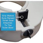 Carex E-Z Lock Raised Toilet Seat with Handles